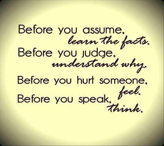 quote before you assume......