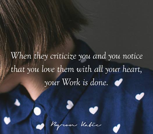 quote... when they critize you