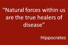 quote natural forces within us are the true healers of disease