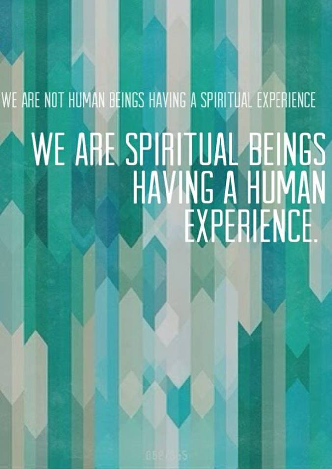 quote we are not human beings having a spiritual