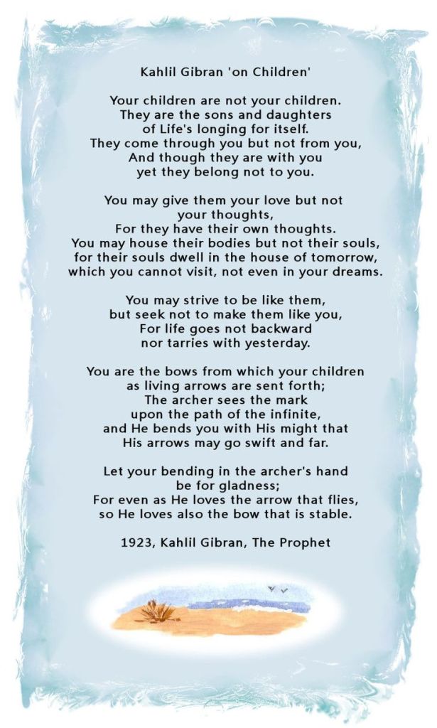 Quote Kahil Gibran children